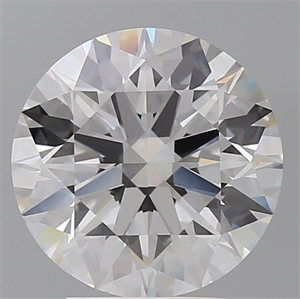 Picture of Lab Grown Diamond 3.60 Carats, Round with Ideal Cut, E Color, VVS2 Clarity and Certified by IGI