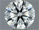 Natural Diamond 0.50 Carats, Round with Excellent Cut, J Color, VVS1 Clarity and Certified by IGI