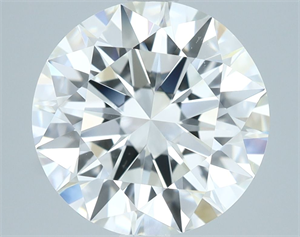 Picture of Natural Diamond 3.16 Carats, Round with Excellent Cut, I Color, VS2 Clarity and Certified by GIA