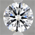 Lab Grown Diamond 5.08 Carats, Round with Ideal Cut, E Color, VVS2 Clarity and Certified by IGI