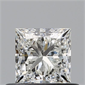 Natural Diamond 0.58 Carats, Princess with  Cut, I Color, VS2 Clarity and Certified by GIA