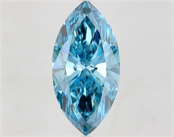 Picture of Lab Grown Diamond 9.20 Carats, Marquise with  Cut, Fancy Vivid Blue Color, VS1 Clarity and Certified by IGI
