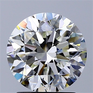 Picture of Natural Diamond 2.01 Carats, Round with Very Good Cut, I Color, SI1 Clarity and Certified by GIA
