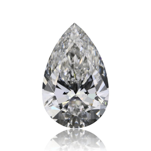 Picture of Natural Diamond 0.71 Carats, Pear with  Cut, E Color, VVS1 Clarity and Certified by GIA