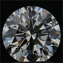 Natural Diamond 1.05 Carats, Round with Excellent Cut, J Color, VVS2 Clarity and Certified by GIA