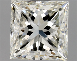 Picture of Natural Diamond 1.01 Carats, Princess with  Cut, J Color, VVS1 Clarity and Certified by GIA