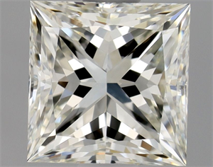Picture of Natural Diamond 1.01 Carats, Princess with  Cut, J Color, VVS1 Clarity and Certified by GIA