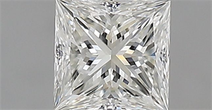Picture of Natural Diamond 0.50 Carats, Princess with  Cut, G Color, VVS2 Clarity and Certified by IGI
