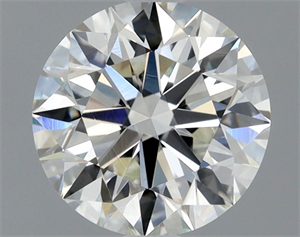 Picture of Natural Diamond 1.11 Carats, Round with Excellent Cut, I Color, VS2 Clarity and Certified by GIA