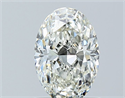 Natural Diamond 1.00 Carats, Oval with  Cut, I Color, VS2 Clarity and Certified by GIA