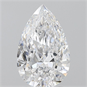 Natural Diamond 1.70 Carats, Pear with  Cut, D Color, SI1 Clarity and Certified by GIA
