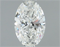 Natural Diamond 0.54 Carats, Oval with  Cut, G Color, SI1 Clarity and Certified by GIA