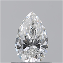 Natural Diamond 0.54 Carats, Pear with  Cut, F Color, VS2 Clarity and Certified by GIA