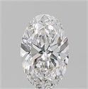 Natural Diamond 1.20 Carats, Oval with  Cut, D Color, VVS1 Clarity and Certified by GIA