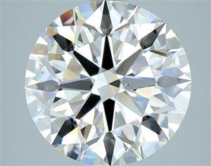 Picture of Natural Diamond 2.80 Carats, Round with Excellent Cut, I Color, VS2 Clarity and Certified by GIA