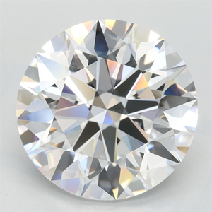 Picture of Lab Grown Diamond 4.01 Carats, Round with Excellent Cut, D Color, IF Clarity and Certified by GIA