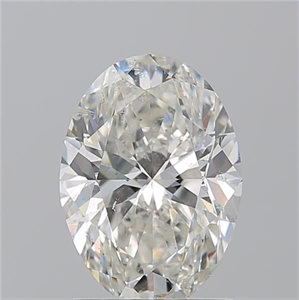 Picture of Natural Diamond 1.70 Carats, Oval with  Cut, I Color, SI2 Clarity and Certified by GIA