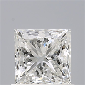 Picture of Natural Diamond 0.70 Carats, Princess with  Cut, F Color, IF Clarity and Certified by IGI