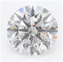 Del inventario de diamantes de laboratorio, 2.47 quilates, Redondo , Color D, claridad IF y certificado IGI