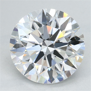 Picture of Lab Grown Diamond 2.22 Carats, Round with Excellent Cut, D Color, VVS1 Clarity and Certified by GIA