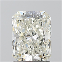 Natural Diamond 1.50 Carats, Radiant with  Cut, K Color, SI1 Clarity and Certified by GIA