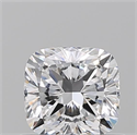 Natural Diamond 0.61 Carats, Cushion with  Cut, D Color, VVS2 Clarity and Certified by GIA