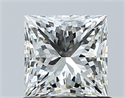 Natural Diamond 1.02 Carats, Princess with  Cut, H Color, VS1 Clarity and Certified by GIA