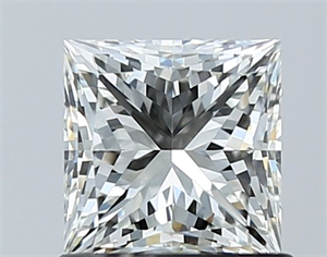 Picture of Natural Diamond 1.02 Carats, Princess with  Cut, H Color, VS1 Clarity and Certified by GIA