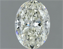 Natural Diamond 0.61 Carats, Oval with  Cut, J Color, VVS2 Clarity and Certified by IGI