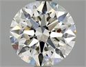 Natural Diamond 1.60 Carats, Round with Excellent Cut, H Color, VVS2 Clarity and Certified by HRD