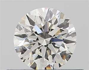 Picture of Natural Diamond 0.40 Carats, Round with Excellent Cut, H Color, VVS2 Clarity and Certified by GIA