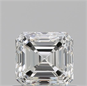 Natural Diamond 0.70 Carats, Asscher with  Cut, H Color, VS1 Clarity and Certified by GIA
