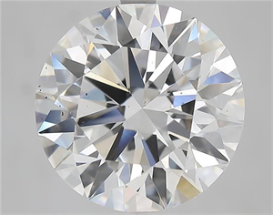 Picture of Lab Grown Diamond 7.07 Carats, Round with Ideal Cut, D Color, VS2 Clarity and Certified by IGI