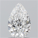 Natural Diamond 0.90 Carats, Pear with  Cut, D Color, VS1 Clarity and Certified by GIA