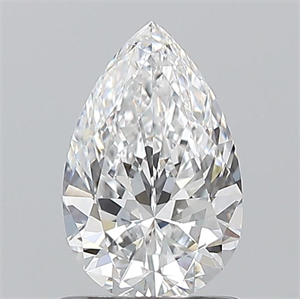 Picture of Natural Diamond 0.90 Carats, Pear with  Cut, D Color, VS1 Clarity and Certified by GIA