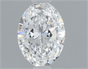 Natural Diamond 0.50 Carats, Oval with  Cut, E Color, VS2 Clarity and Certified by GIA