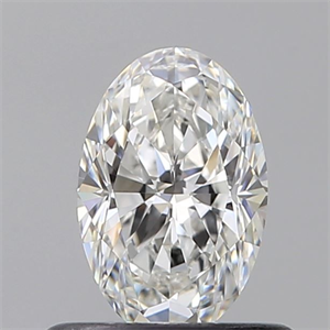 Picture of Natural Diamond 0.51 Carats, Oval with  Cut, F Color, VVS2 Clarity and Certified by GIA