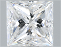 Natural Diamond 0.71 Carats, Princess with  Cut, E Color, VVS2 Clarity and Certified by GIA
