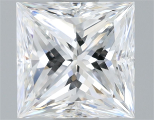Picture of Natural Diamond 0.71 Carats, Princess with  Cut, E Color, VVS2 Clarity and Certified by GIA