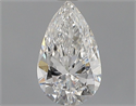 Diamante Natural 0.50 quilates, De pera , Color F, claridad SI1 y certificado GIA