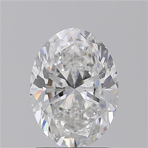 Picture of Natural Diamond 1.70 Carats, Oval with  Cut, E Color, SI2 Clarity and Certified by GIA