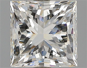 Picture of Natural Diamond 1.00 Carats, Princess with  Cut, G Color, SI2 Clarity and Certified by GIA