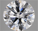 Natural Diamond 5.01 Carats, Round with Excellent Cut, D Color, VVS2 Clarity and Certified by GIA