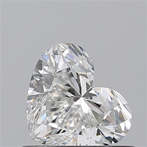 Picture of Natural Diamond 0.52 Carats, Heart with  Cut, G Color, VVS2 Clarity and Certified by GIA