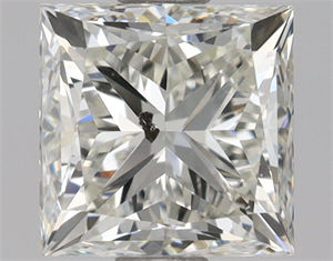 Picture of Natural Diamond 1.20 Carats, Princess with  Cut, H Color, SI2 Clarity and Certified by HRD