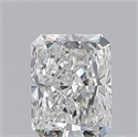 Natural Diamond 0.70 Carats, Radiant with  Cut, H Color, VS1 Clarity and Certified by GIA