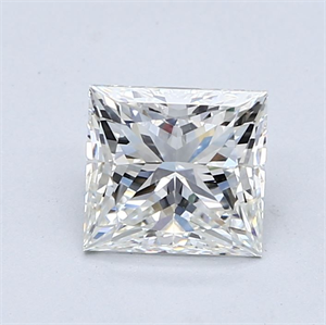 Picture of Natural Diamond 1.71 Carats, Princess with  Cut, H Color, SI1 Clarity and Certified by GIA