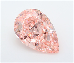 Picture of Lab Grown Diamond 4.76 Carats, Pear with  Cut, Fancy Vivid Pink Color, VS1 Clarity and Certified by IGI