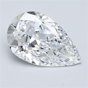 Foto Diamante Natural 5.30 quilates, De pera , Color D, claridad VVS2 y certificado GIA de