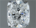 Diamante Natural 1.00 quilates, Del cojín , Color F, claridad VVS2 y certificado GIA